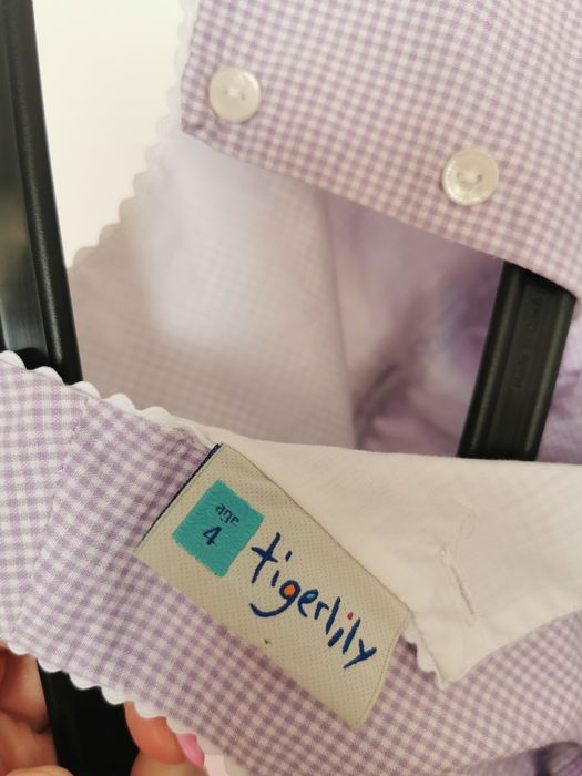 Sukienka lawendowa 110cm stokrotki na sesję Tk maxx