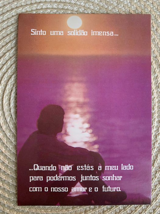 Postal antigo romântico