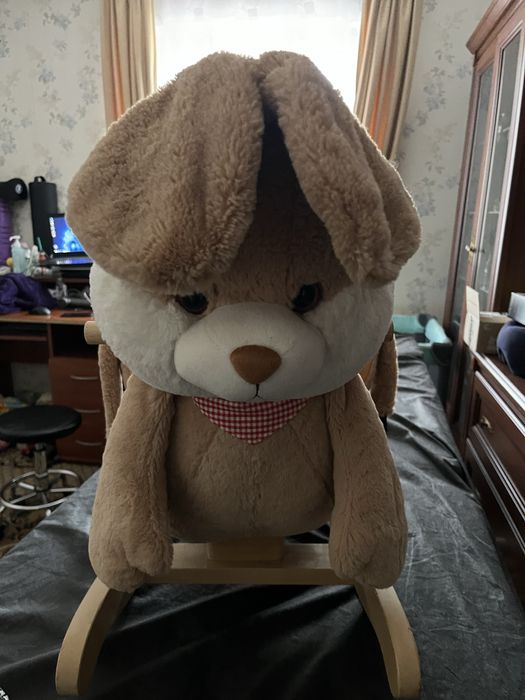 Продам детскую кочалку-зайца