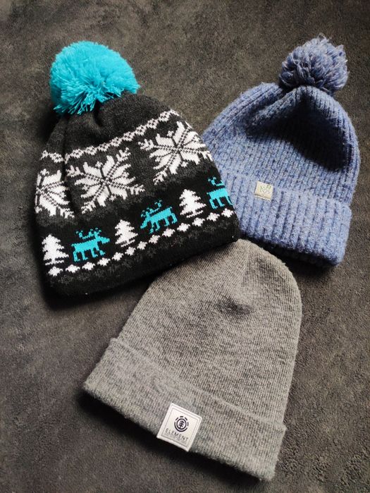 3x ciepłe czapki 9-13 lat Reserved