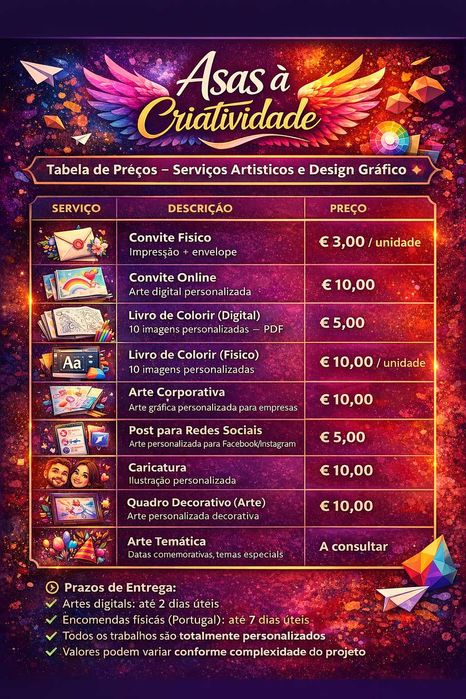 Criações personalizadas designer grafico