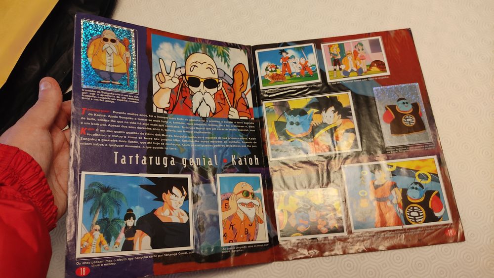 Dragon Ball Z caderneta Panini (1989) anos 90 completa
