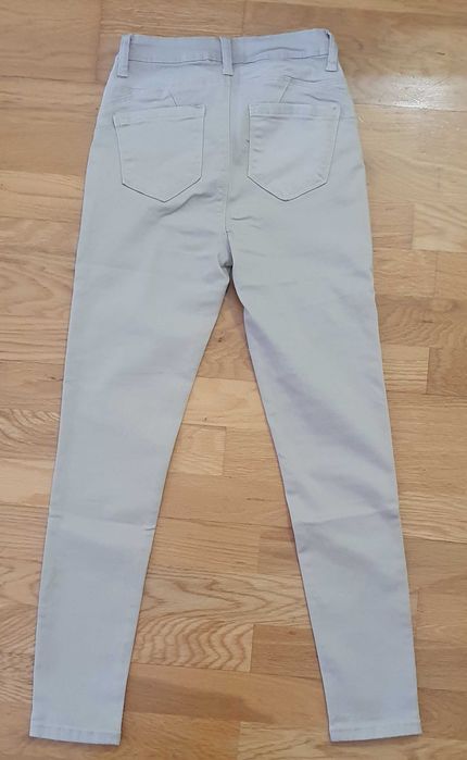 Calças Denim Femininas Bege