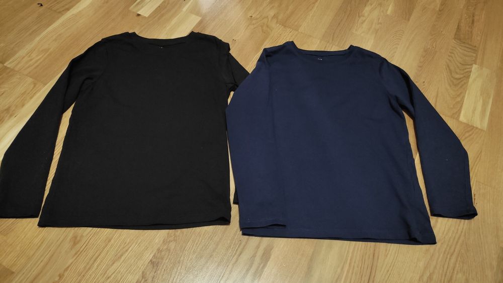 2x longsleve r. 122/128 H&M