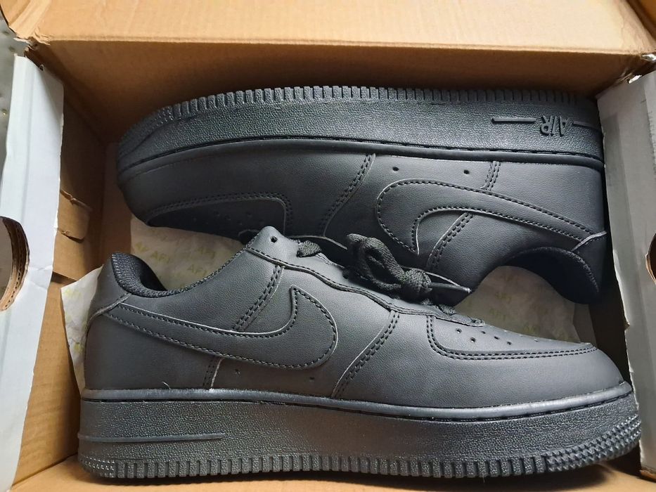 Nike Air force 1 czarne męskie damskie