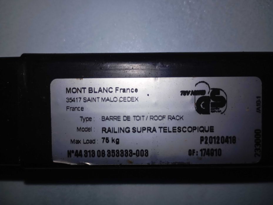 Mala de Tejadilho G3 Krono 320L + Barras de Tejadilho AutoMaxi Incluídas