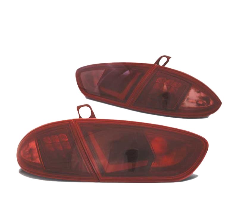 FAROLINS TRASEIROS PARA SEAT LEON 1P 09-12 LIGHT BAR VERMELHO FUMADO