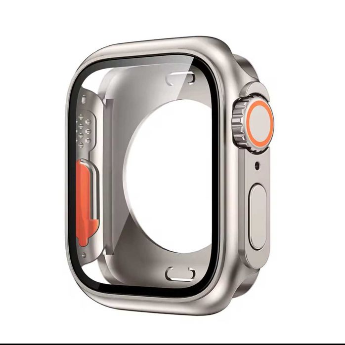 Чохол бампер із загартованим склом для Apple Watch на всі серії чехол