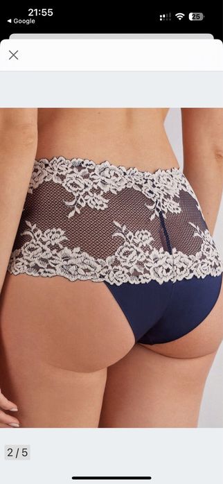 Intimissimi flowers Італія комплект білизни бюстьє Eleonora синій