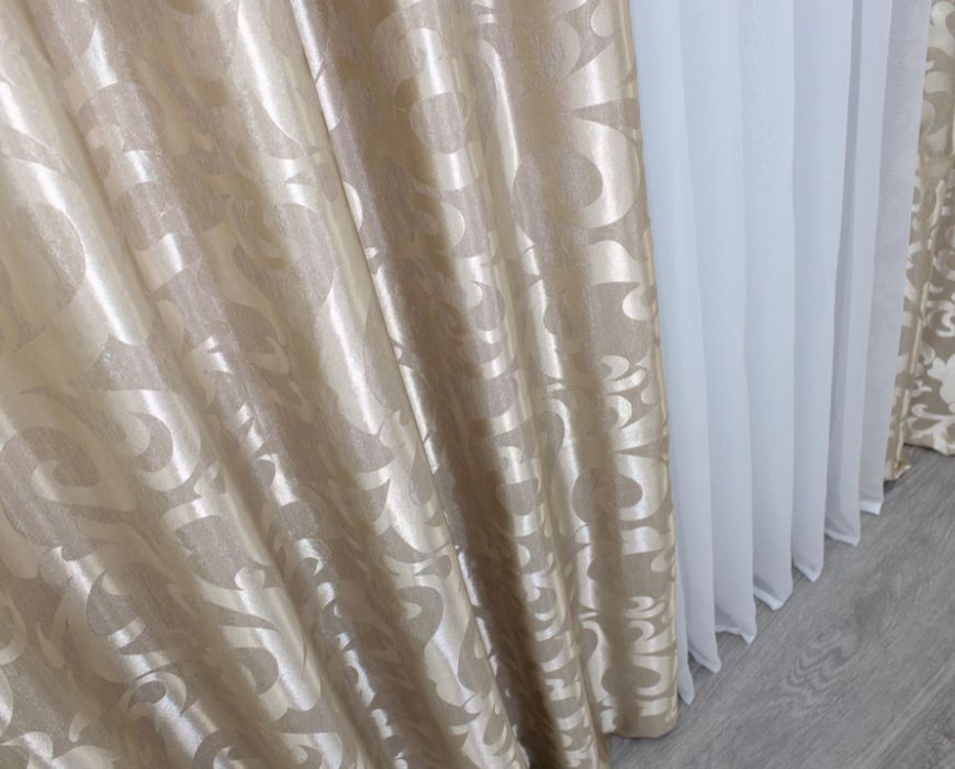 Шторы, гардины, штора с вензелями разные цвета