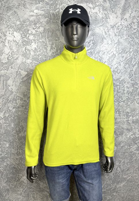 The North Face polartec кофта толстовка L размер флисовая желтая трекинговая