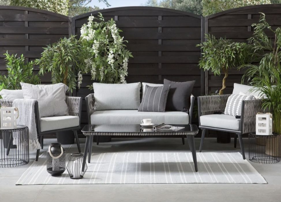Conjunto de jardim com mesa 4 lugares  NOVO