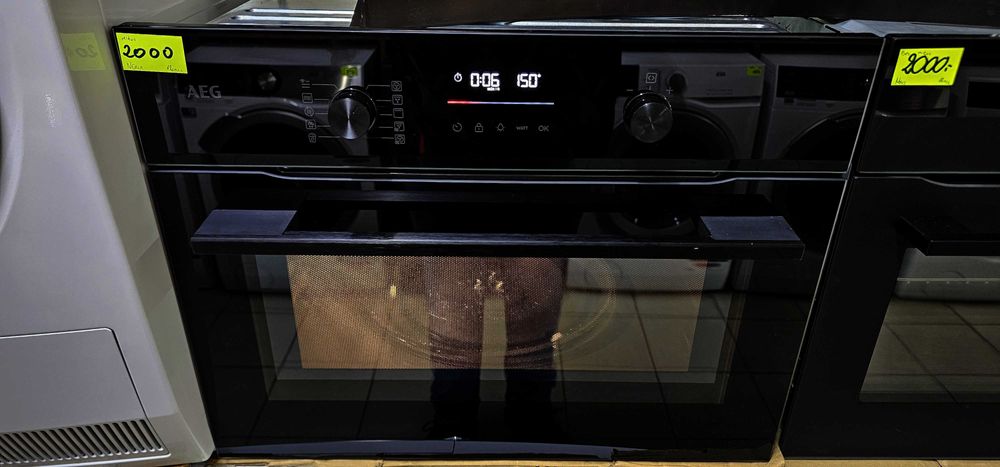 Piekarnik z mikrofalówką AEG OK6NK40K | 6000 CombiQuick | 44L |gw12mcy