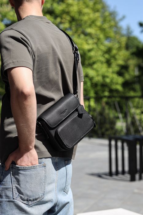 Чоловіча сумка Coach мужская сумка через плечо барсетка мессенджер