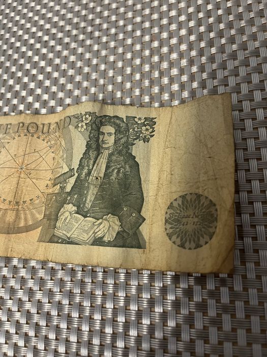 One Pound Sir Isaac Newton bankton