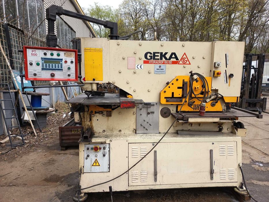 Nożyce - prasa wykrawająca GEKA model Hydrocrop 100/SD sterowana CNC