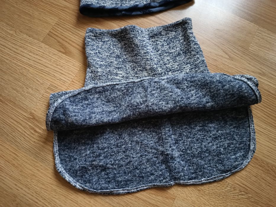 (obw. 56-58) golf komin czapka zima piórka