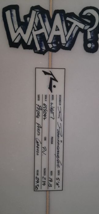 Prancha surf Rusty WHAT? 5'11 29,5L (aceito troca)