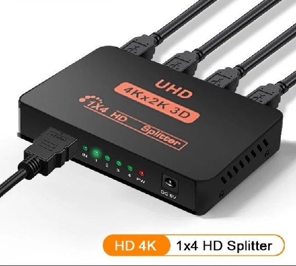 Splitter Rozdzielacz HDMI 1x4 4K 2K UltraHd 4K