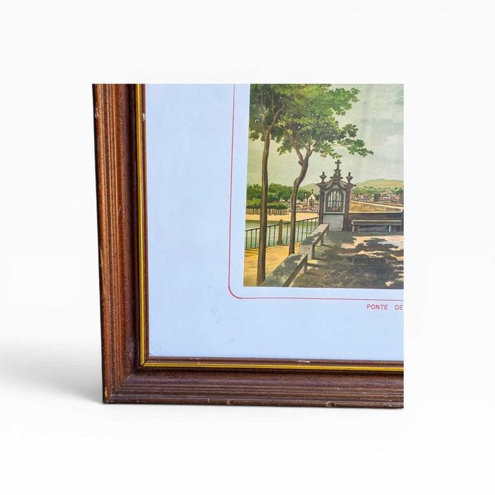 Quadro Decorativo “Portugal Pittoresco — Ponte de Lima”