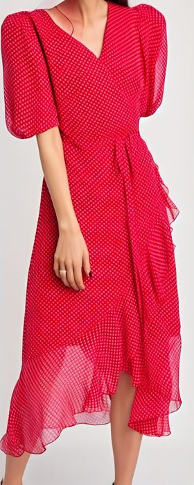 Swing czerwona sukienka