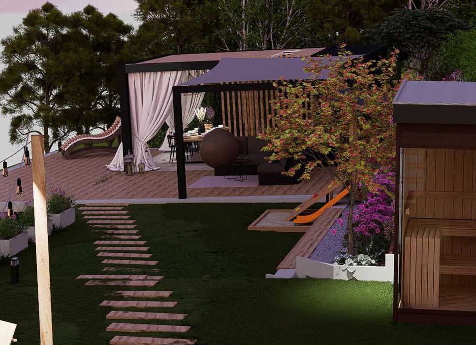 Projektowanie ogrodów, tarasów, wizualizacje - Polska, zdalnie, Łódź