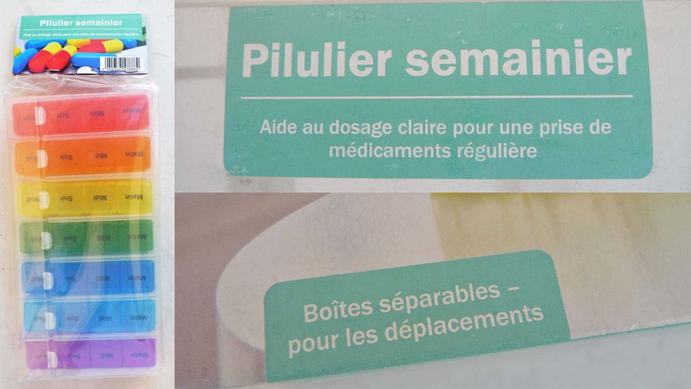 Pojemnik organizer na leki tabletki pigułki 7 dni tygodnia 4 pory dnia