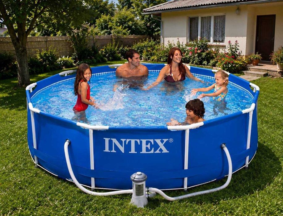 Розпродаж Бассейн каркасный Басейн каркасний круглий для сімї дітей різні діаметри фільтр насос драбинка
