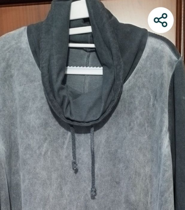 2 Bluzki, tuniki, bluzka z kapturem+golfem