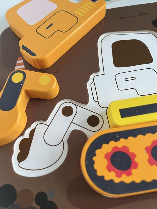 набір дерев'яних міні-пазлів Tooky Toy "Транспорт 6 в 1”