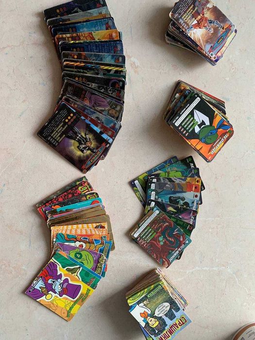 Карточки (человек паук, Скуби Ду, черепашки ниньзя)