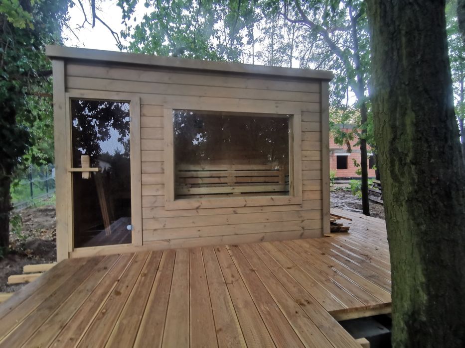 Sauna Ogrodowa Ocieplona wełną + Piec Hit! Leasing Raty  
3,5mSaun
