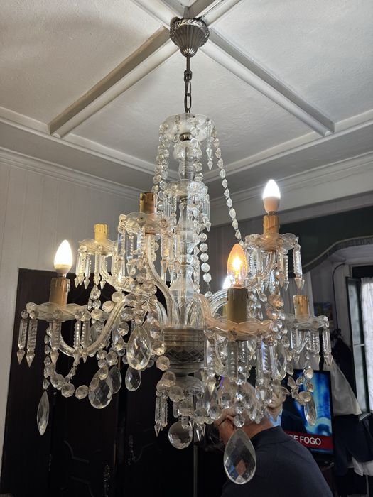 Lustre/candeeiro de cristal