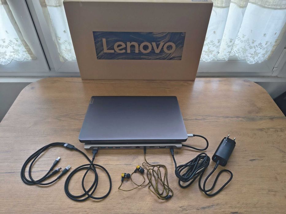 Zestaw mocny laptop ultrabook metalowy LENOVO IDEAPAD 5 PRO 14" Intel Core i5 4.2GHz/1000GB/16GB Windows 11 podświetlana klawiatura + STACJA DOKUJĄCA