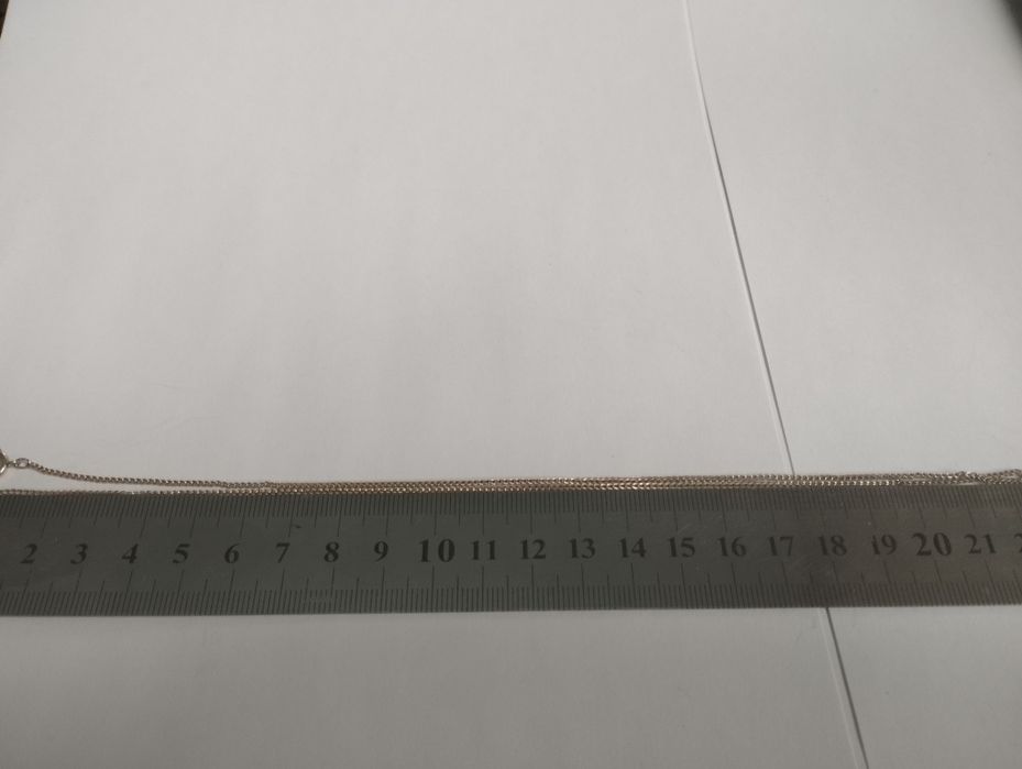 Срібний ланцюжок+хрест 3 грами