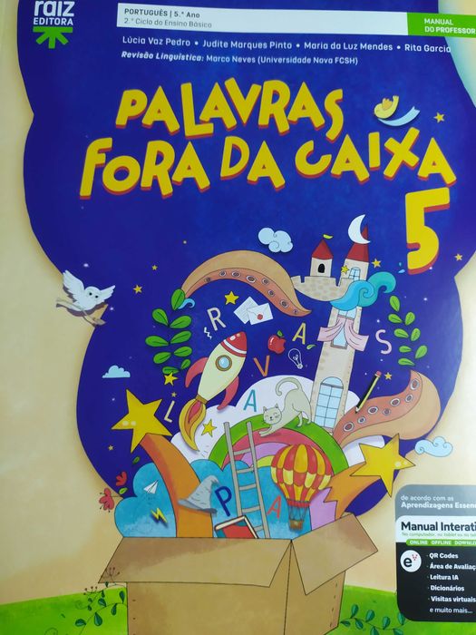 Palavras Fora da Caixa 5 - PORTUGUÊS- 5.º ano - VERSÃO DO PROFESSOR