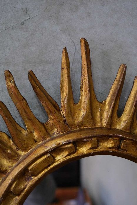 Lustro Słońce, Włochy, lata 50, vintage , design, loft