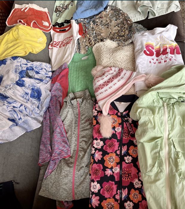 Zara , 140 cm ,  dwustronna kamizelka , bezrękawnik , futerko pikowana