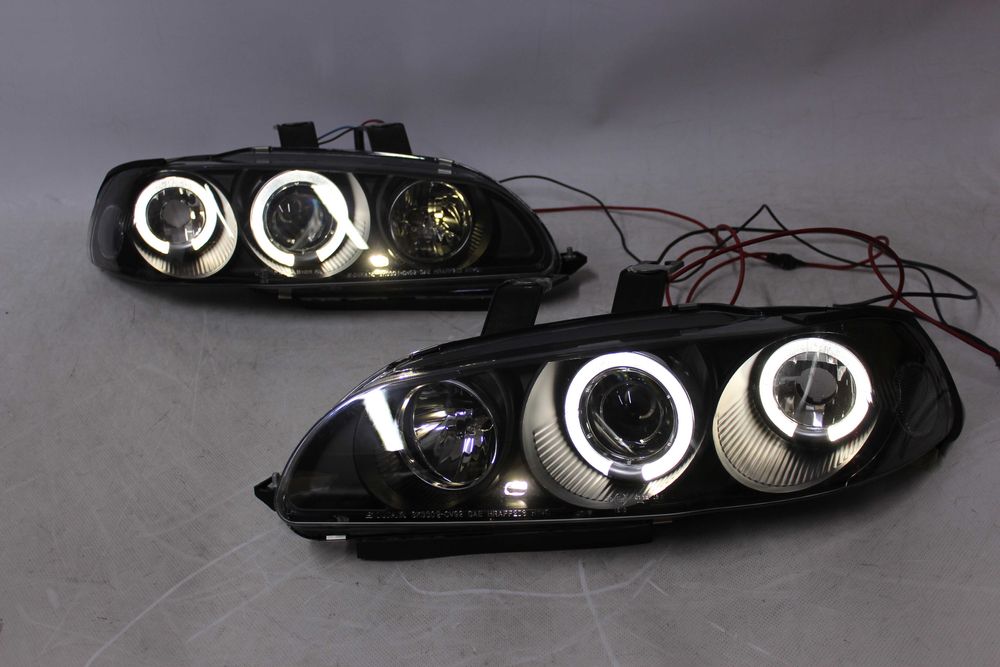Lampy przednie przód HONDA CIVIC 5 V 91-95 Angel Eyes RINGI LED NOWE!