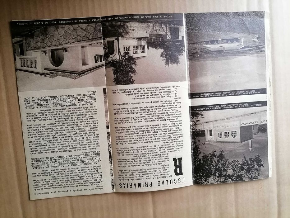 SALAZAR Folhetos Obras Públicas do ESTADO NOVO  Escolas/Hospitais 1932
