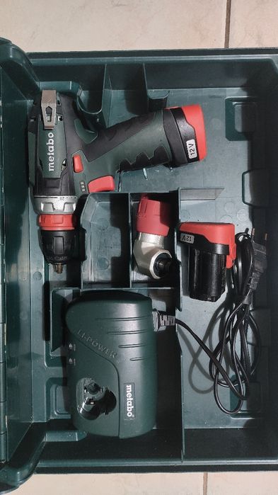 Wiertarko - wkrętarka Metabo PowerMaxx  Bs BL Quic  12V 2x2ah