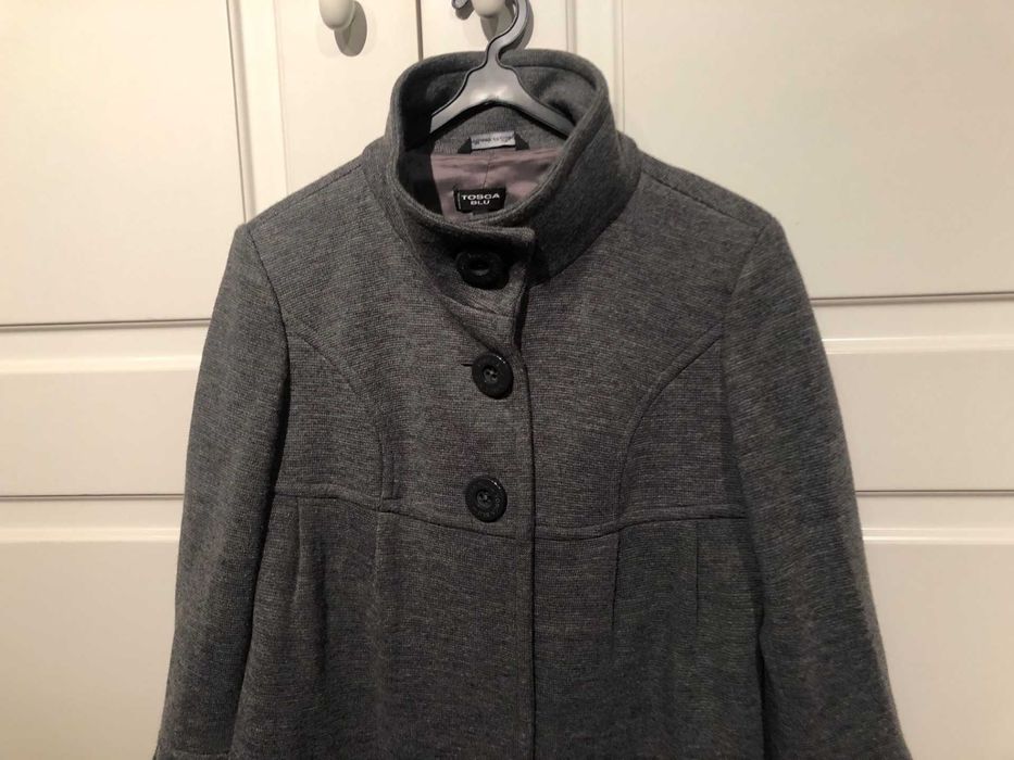 Casaco Italiano em malha cinza marca TOSCA BLU (42 IT)