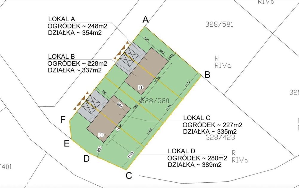 Lokale mieszkalne o pow. 55,49 mkw z ogródkiem - Widok 5