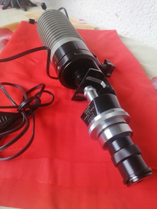 Mikroskop PZO Warszawa.