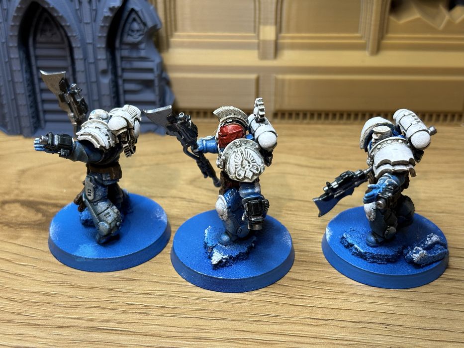 3x victrix guard ultramarines kitbash z druku