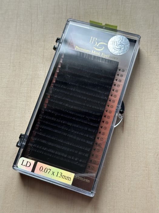 Вії для нарощування Premium Mink  i-Beauty  LD 0.07
