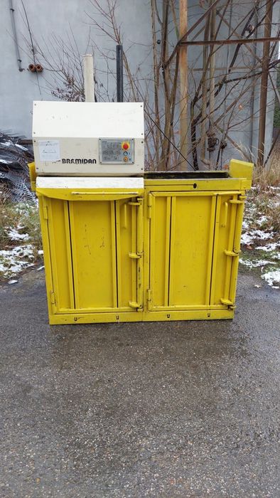 Belownica dwukomorowa bramidan do foli odpadów makulatury kartonu peta