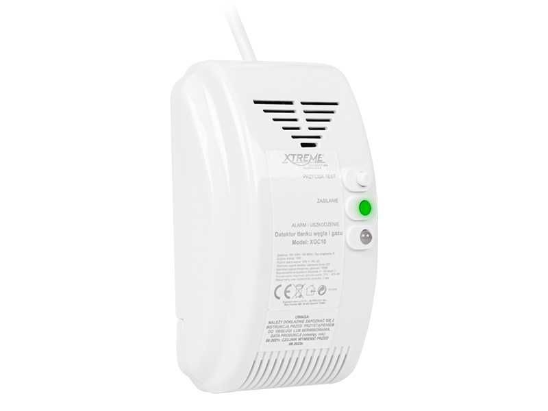 Detektor czujnik alarm gazu i czadu XGC10 230V