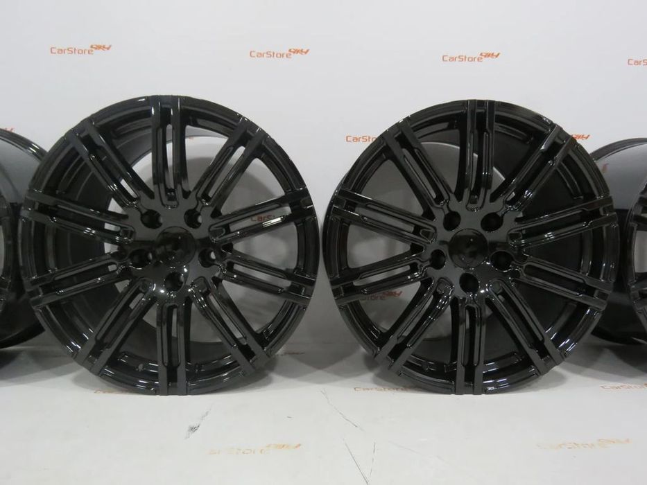 Jantes Look Porsche Panamera Turbo S 20 '' 9.5 + 11 5x130 Preto Brilha