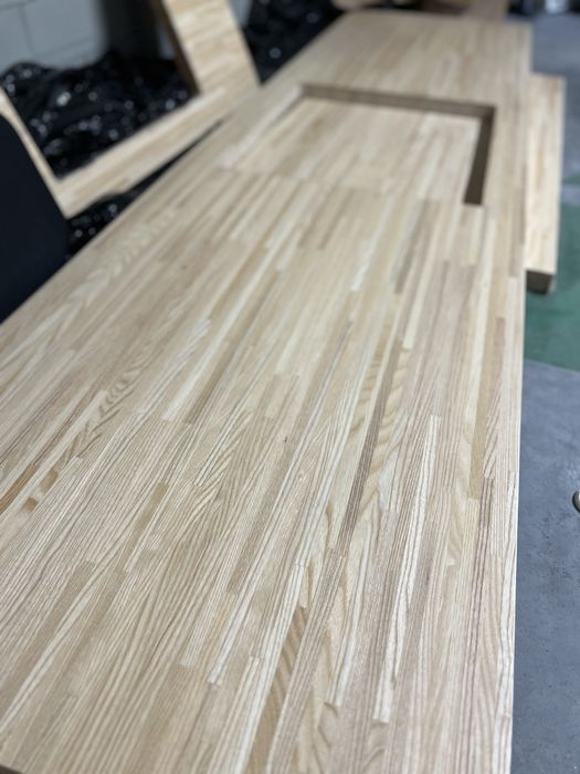 Blat pinnarp ikea jesion, fornir, używany